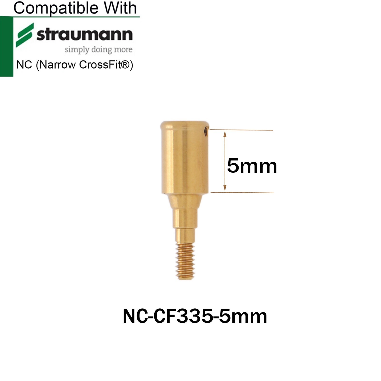 Dental Locator Abutment Male Caps Inserts For Straumann ITI Bone Level NC Ø3.3mm