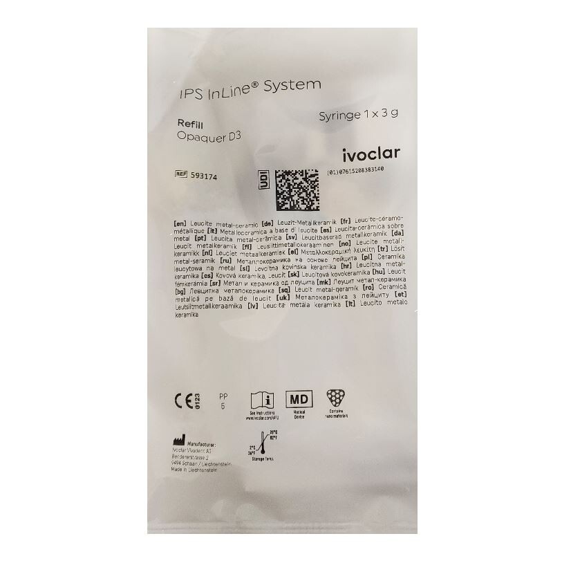 *1-Pack* Ivoclar Vivadent IPS InLine Opaquer D3 System A-D 3g Refill 593174