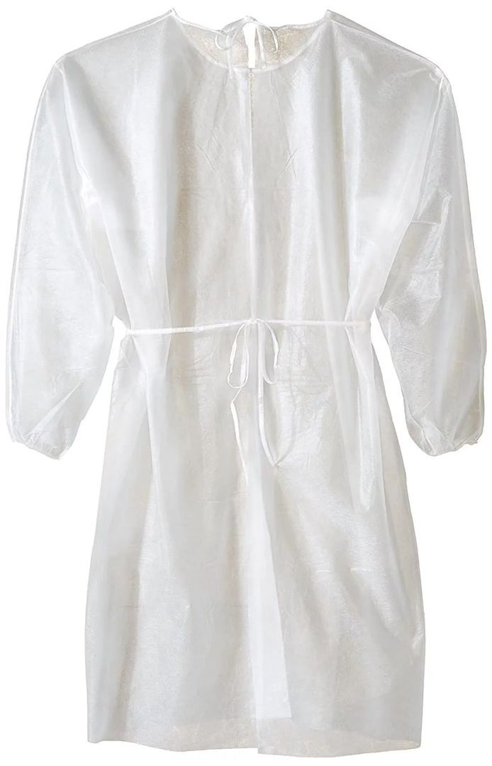 ValuMax Disposable Dental,Medical Isolation Gowns,Knit Cuff,WHITE