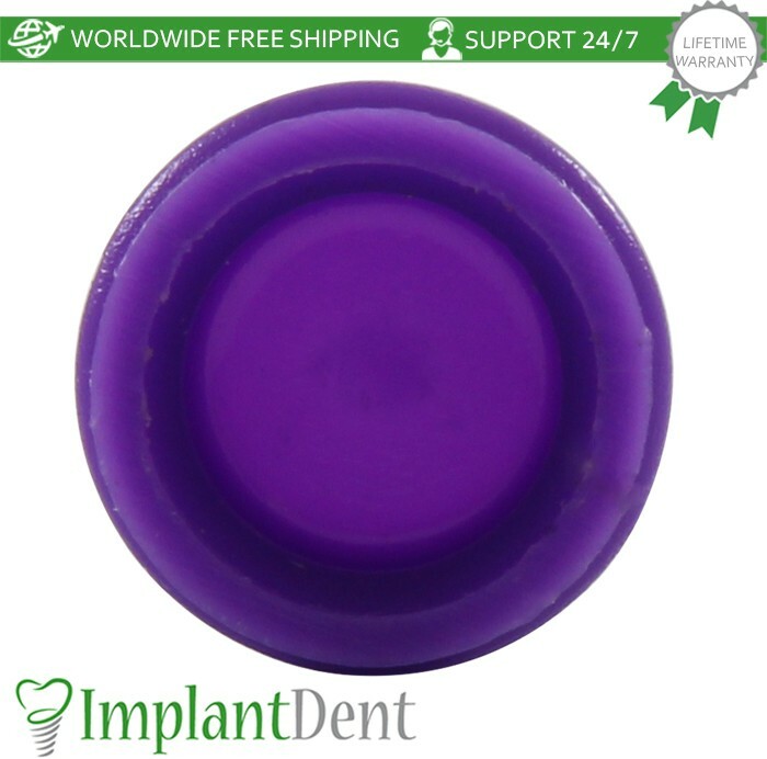 100x Dental Hard Silicone Cap Violet Insert For Loc Low Attachment System 2.7kg