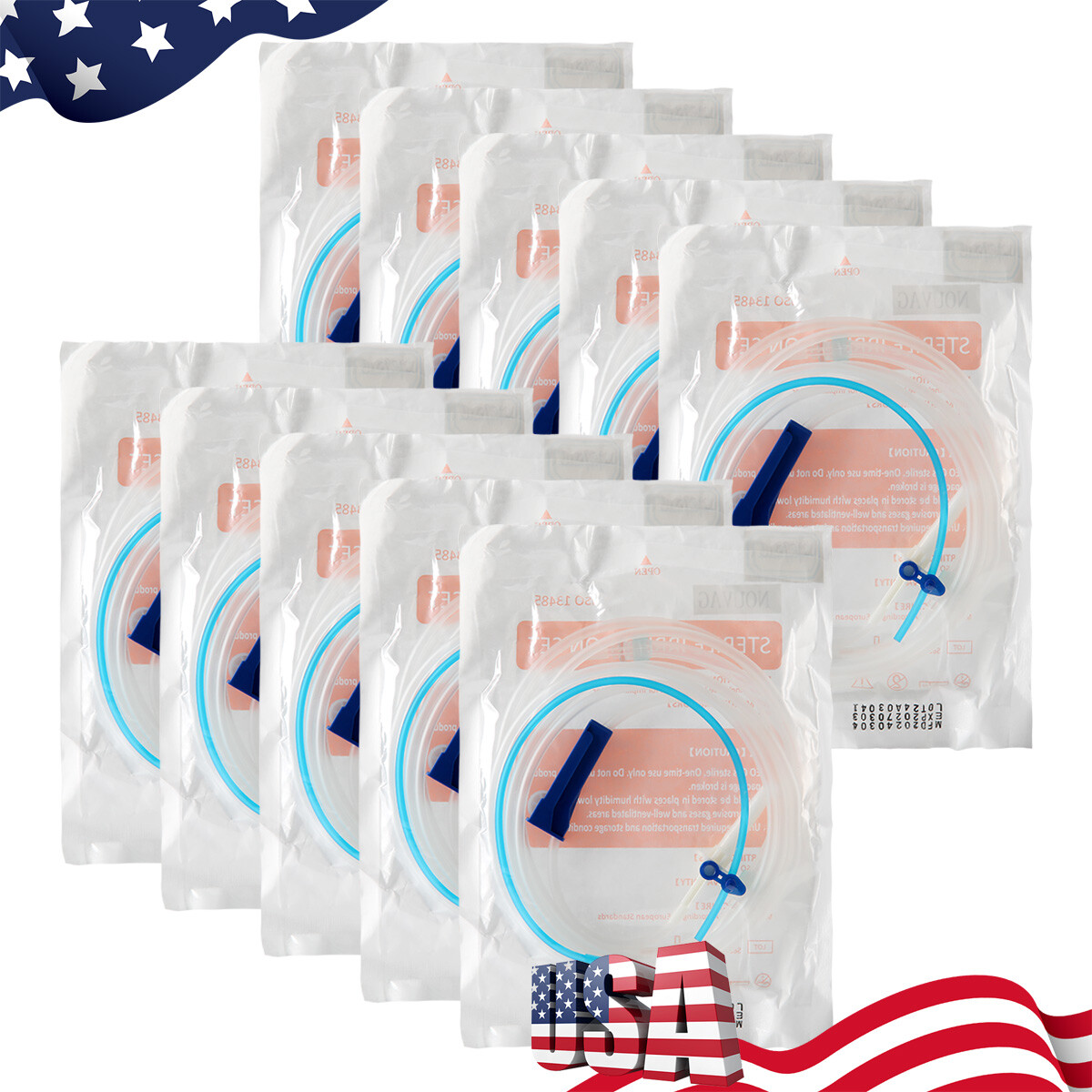 5Pack Dental Implant Surgical Irrigation Tube Disposable Tubing Fit For NOUVAG