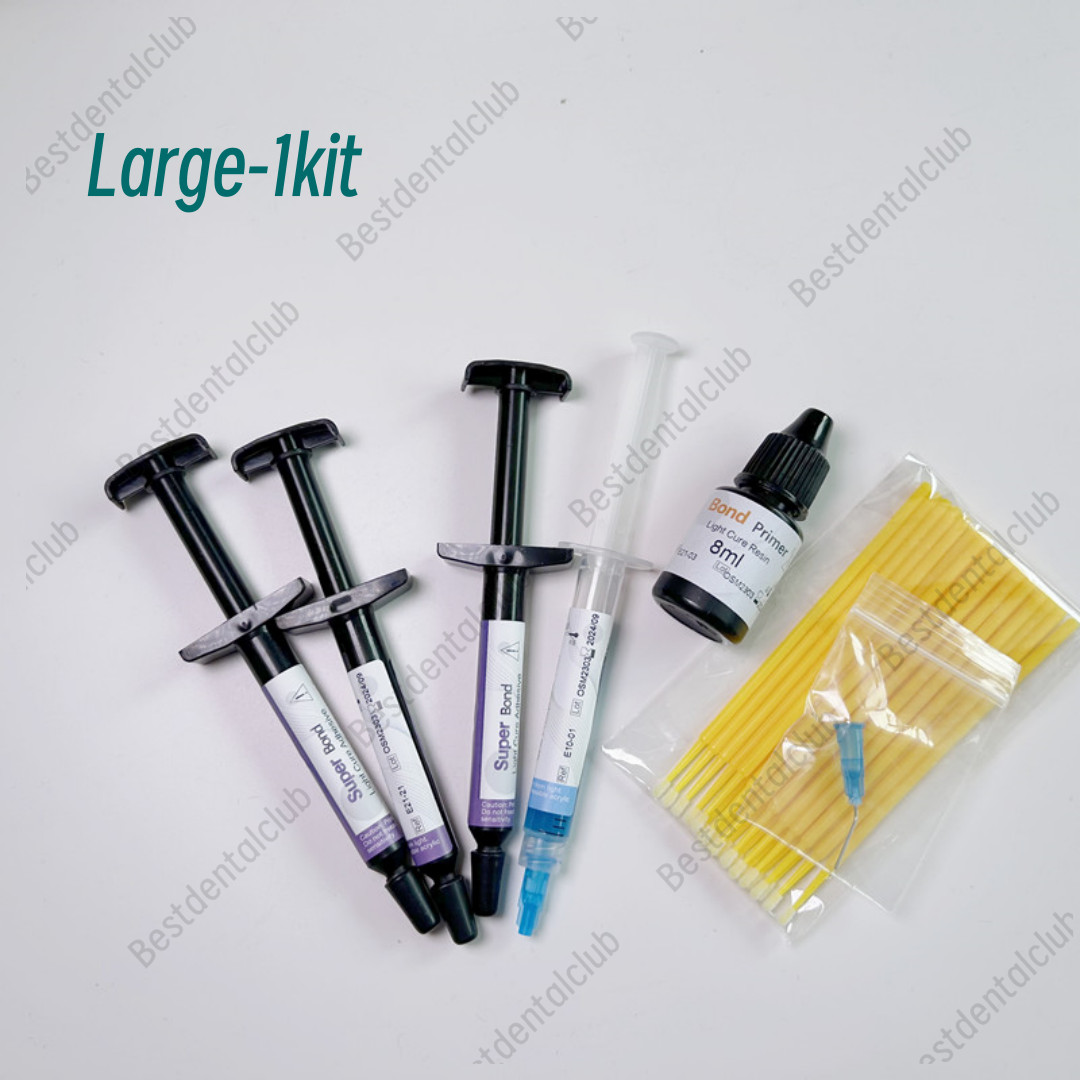 Dental Orthodontic Light Cure Adhesive Bonding Metal Brackets Etch Braces L-Kit