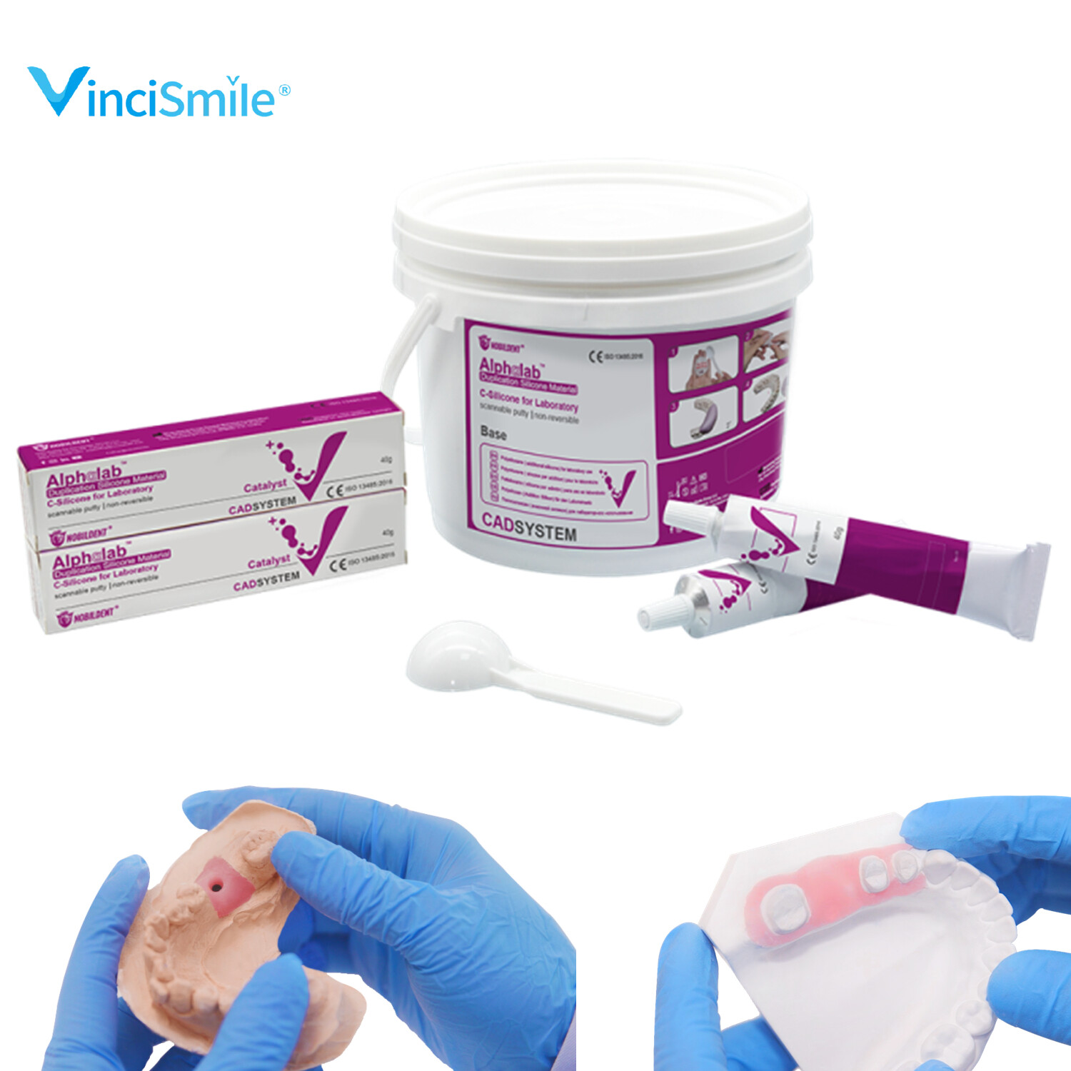 Alphαlab Automix Flexible C-Silicone-Based for Gingival Masks Laboratory