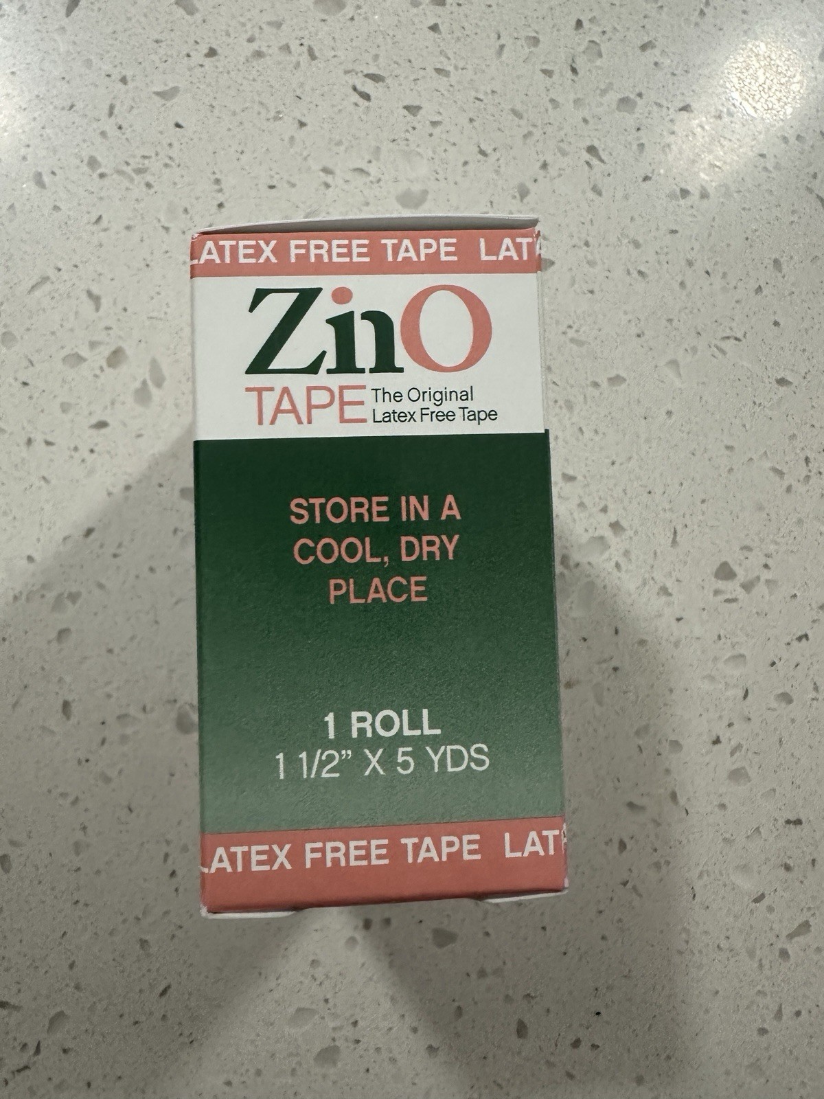 ZinO Zinc Oxide Original Latex Free Medical Tape 1-1/2” x 5 Yards 15 Rolls