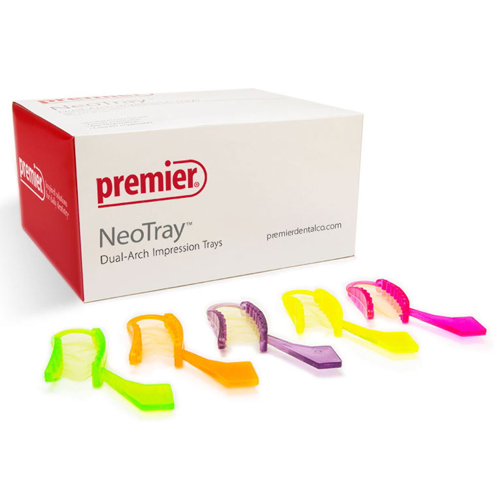 NeoTray Quadrant Triple Bite Impression Tray with Golden Mesh Technology Box