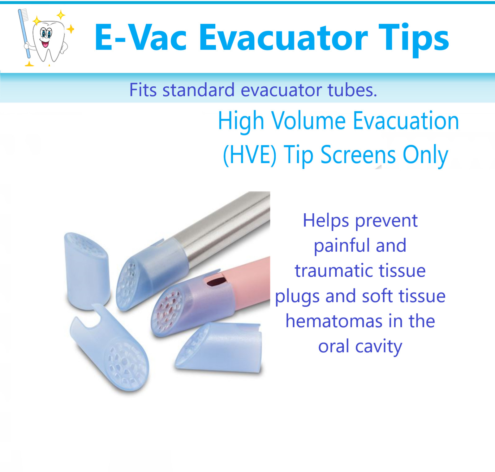 Dental HVE 803011 HVE Disposable High Volume Evacuation Screens 100/Pk