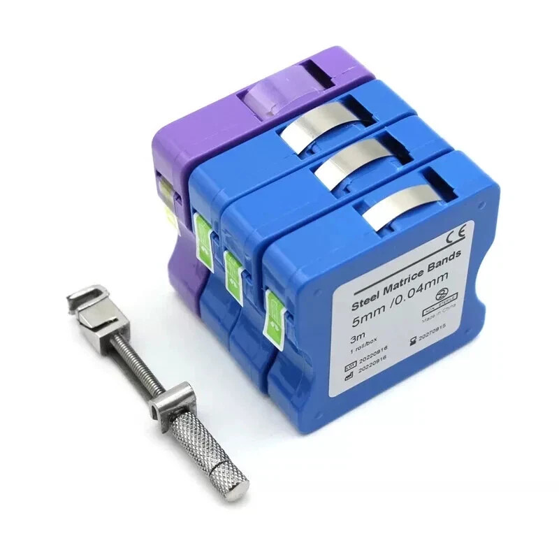 Dental Stainless Steel/Resin Light Cured Matrice Matrix Restoration Bands Strips