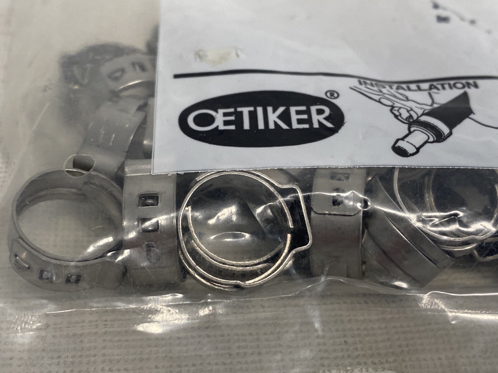 (25/Pk) OETIKER Stainless Steel 35/64” Stepless Clamps 11.5-14mm 16700012