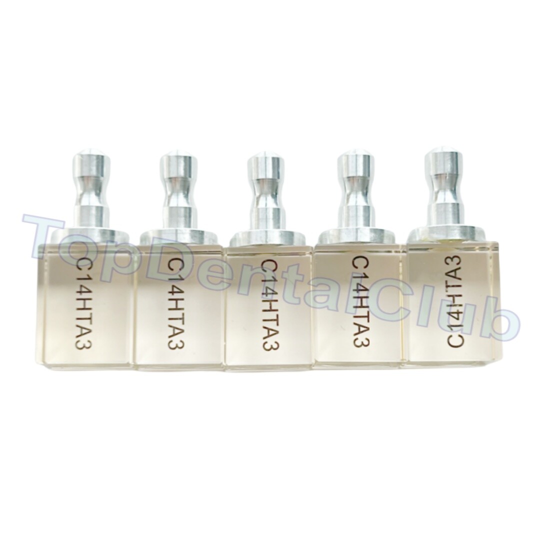 C14 HTA3 Dental Crystal Blocks Glass Ceramic Zirconia Reinforced CEREC Block CAD