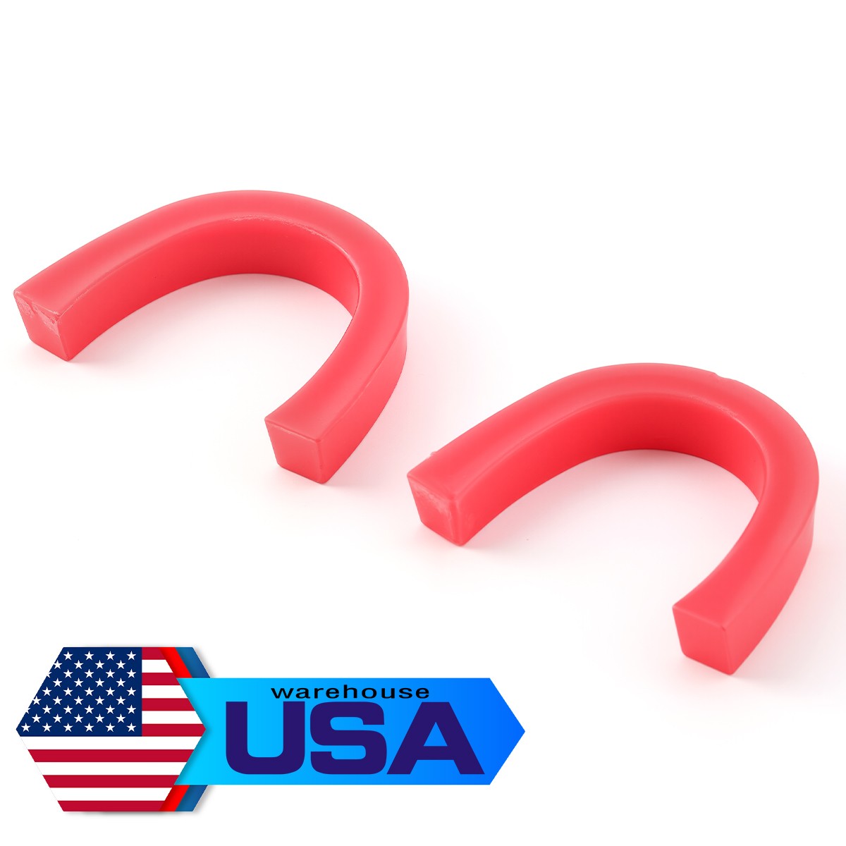 2 Pcs Dental Lab Bite Registration Wax Pink Curved U Shape Base Wax