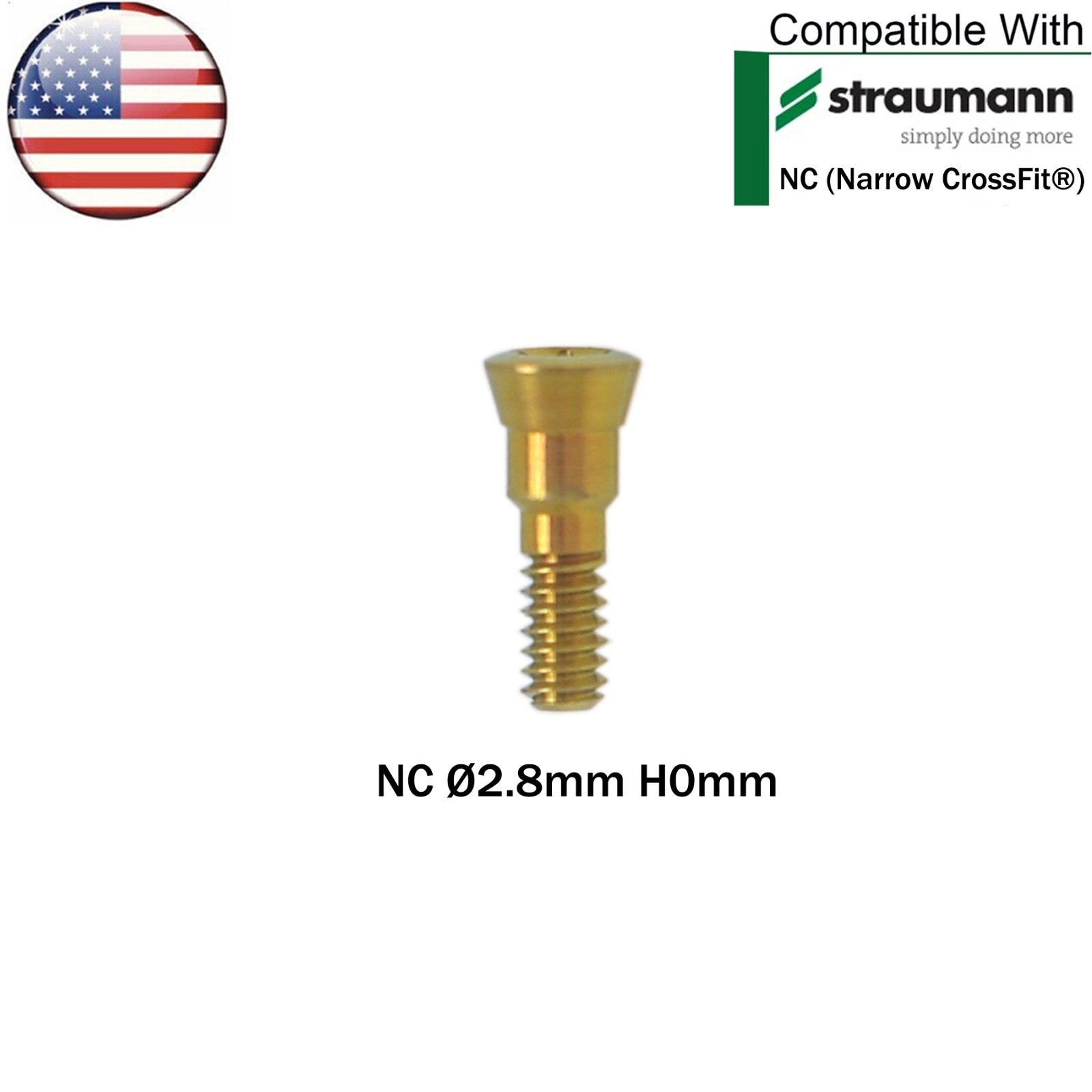 US Dental NC Healing Abutment Healing Closure Caps Fits Straumann ITI Bone Level