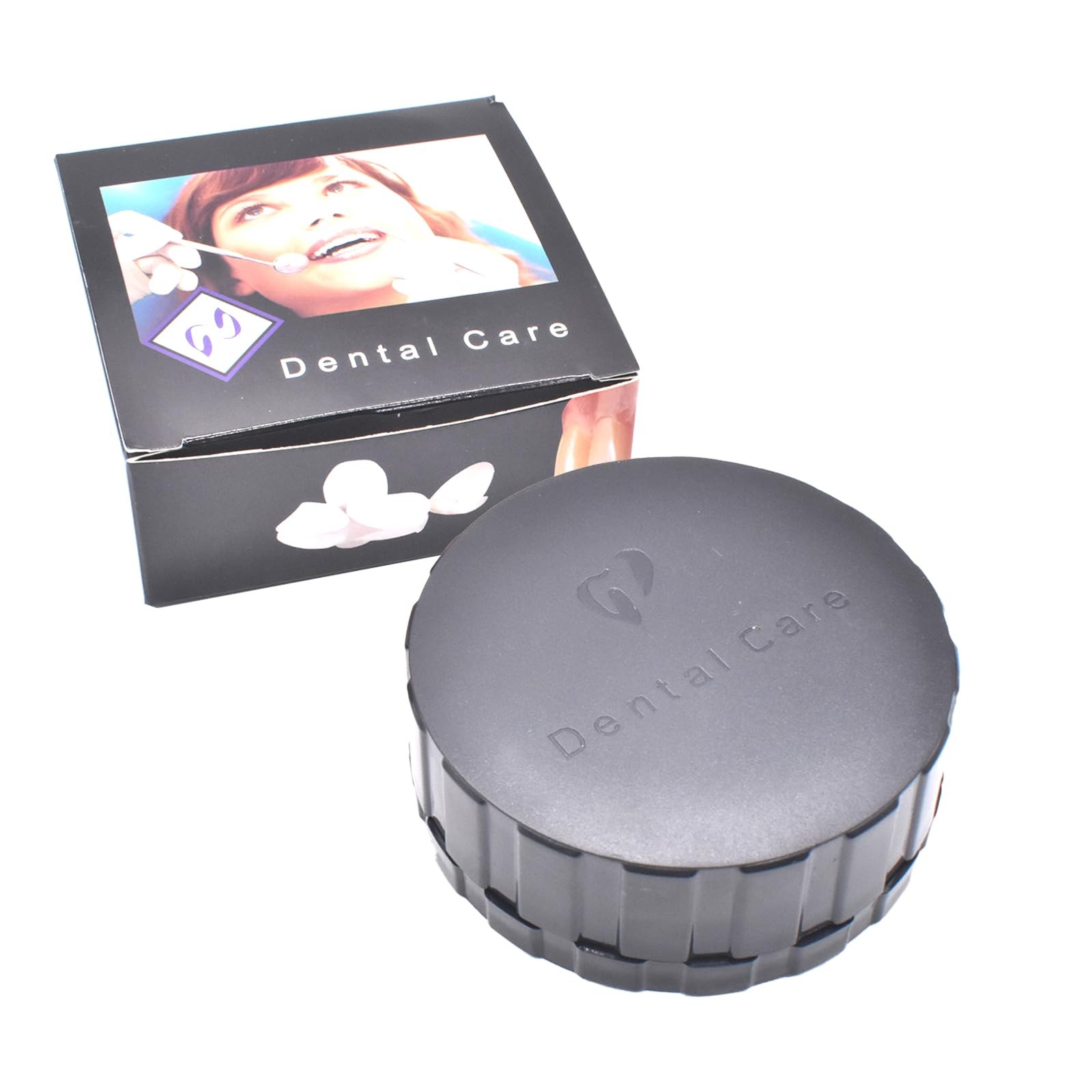 Angzhili 1 Pack Dental Veneer Processing Box, Ceramic Storage Round