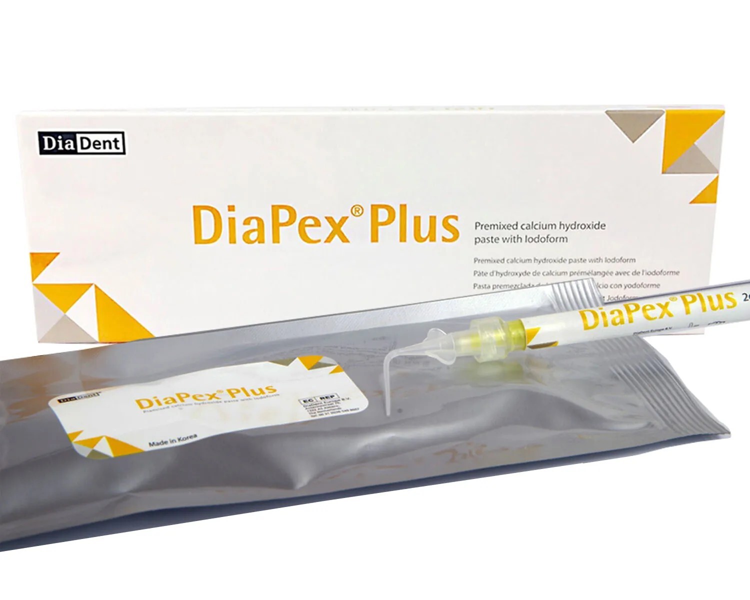 DiaDent Diapex Plus Pemixed Calcium Hydroxide Paste With Iodoform – 1 Syr of 2g