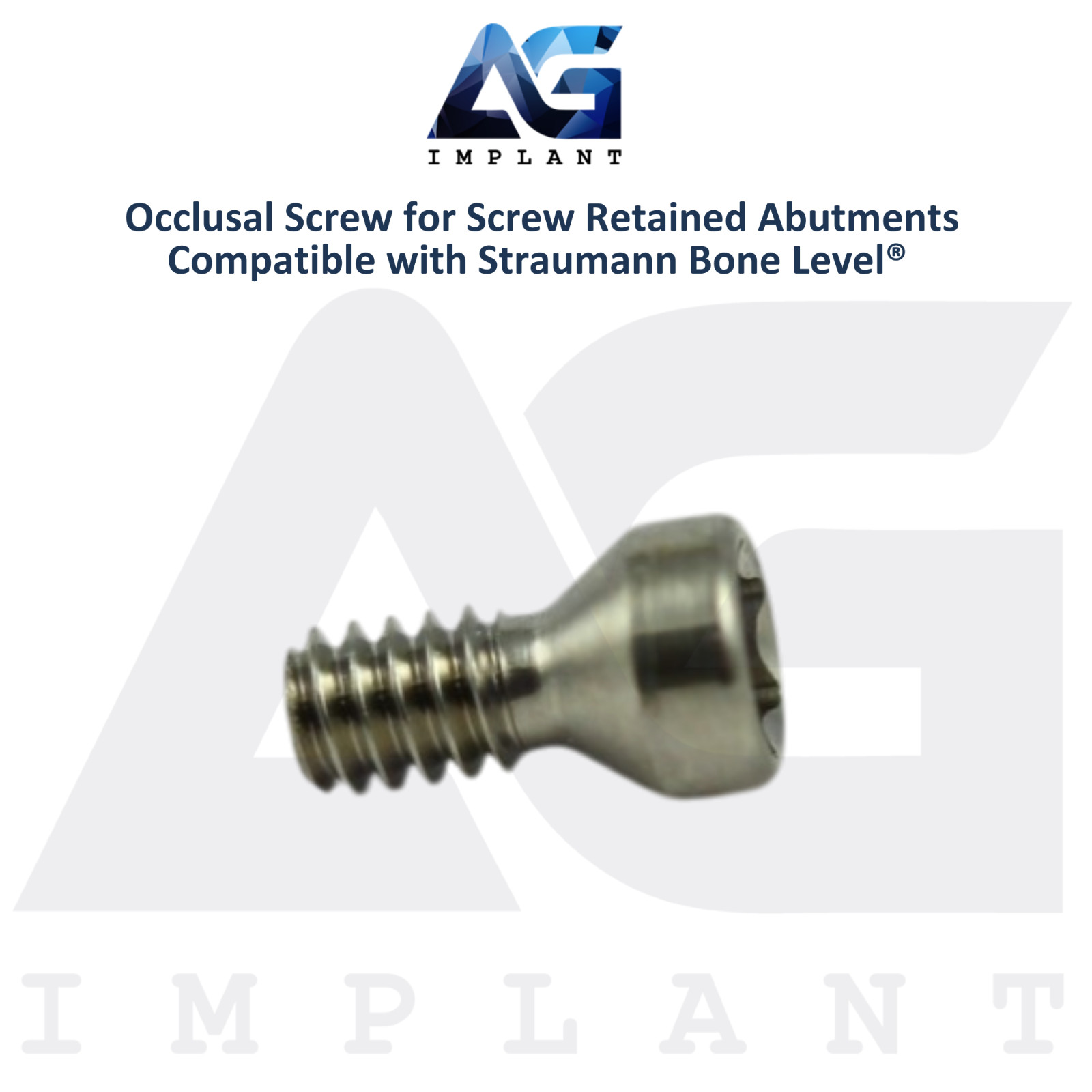 5 Titanium Screw Retained Prosthetics Straumann B0ne Level® Compatible 3.7mm