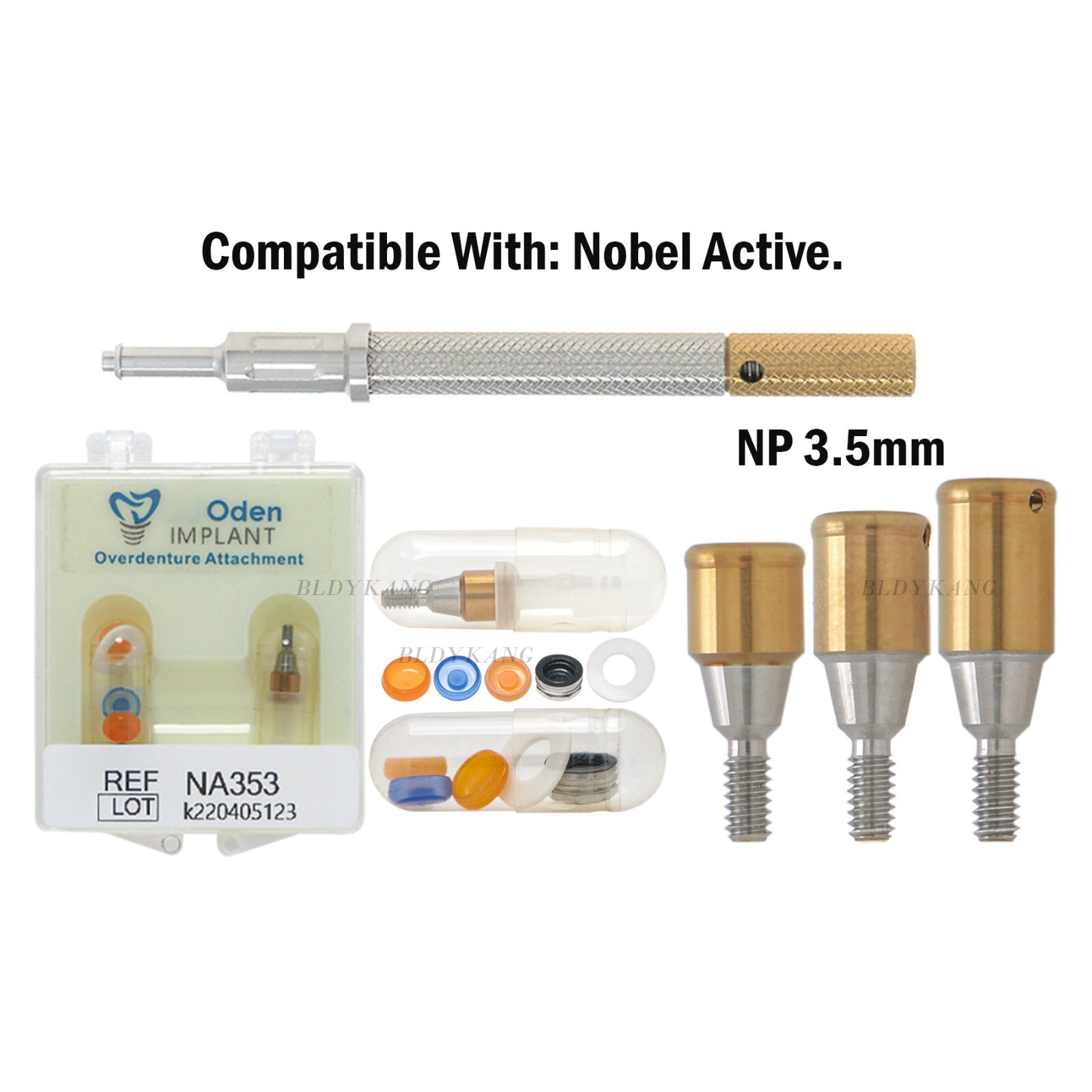 Dental L0cator Implant Abutment AH=2.0mm for Nobel Biocare Active NP 1/5/10pcs