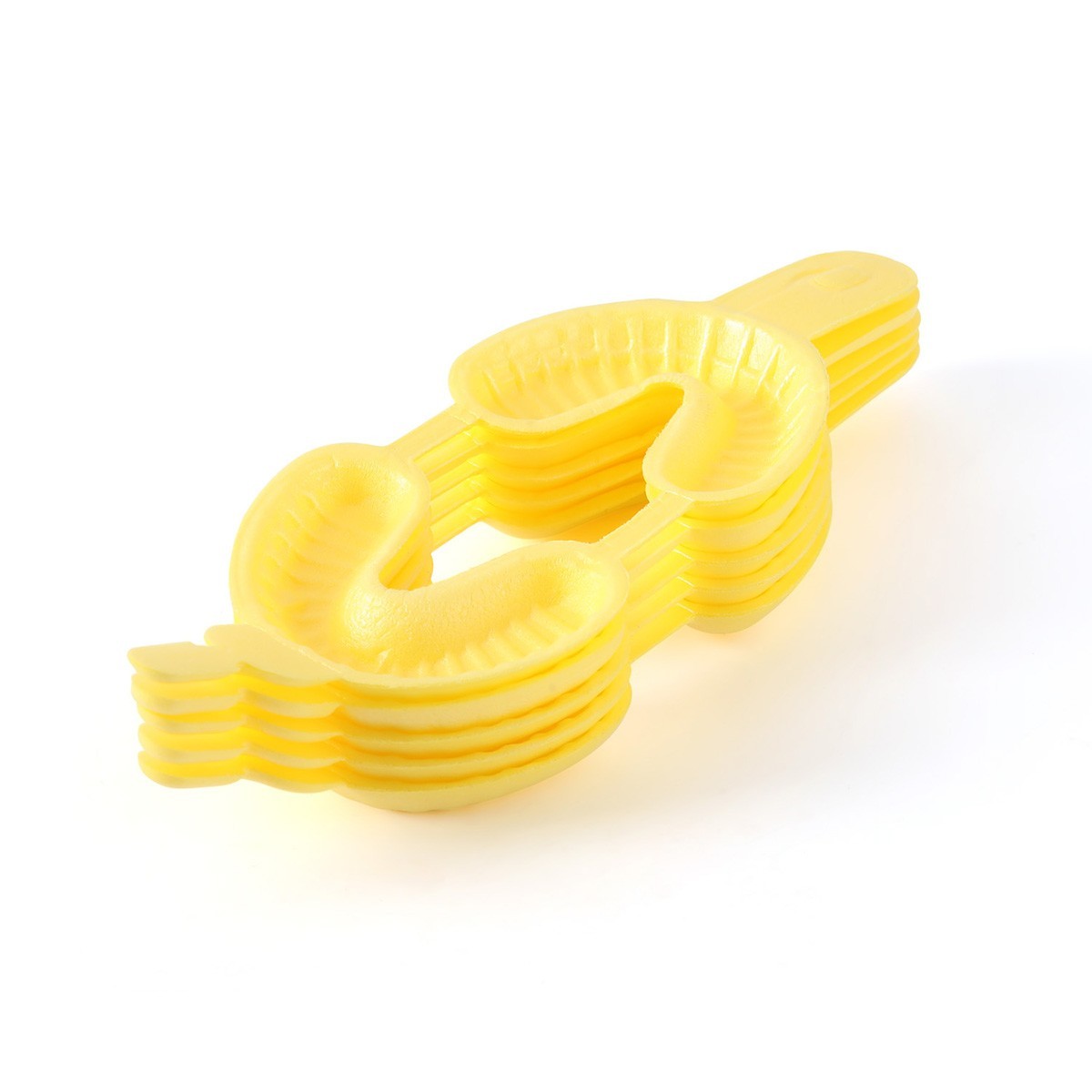 Dental Disposable Fluoride Dual Arch Trays For Gel Foam Medium