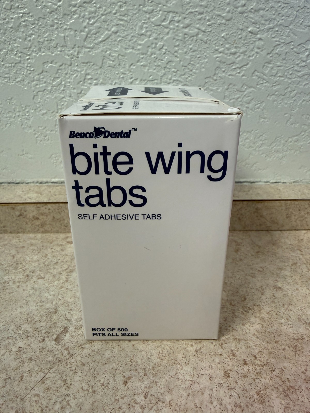 Benco Dental Bite Wing Tabs, Self Adhesive Tabs, Unopened Box of 500, Universal