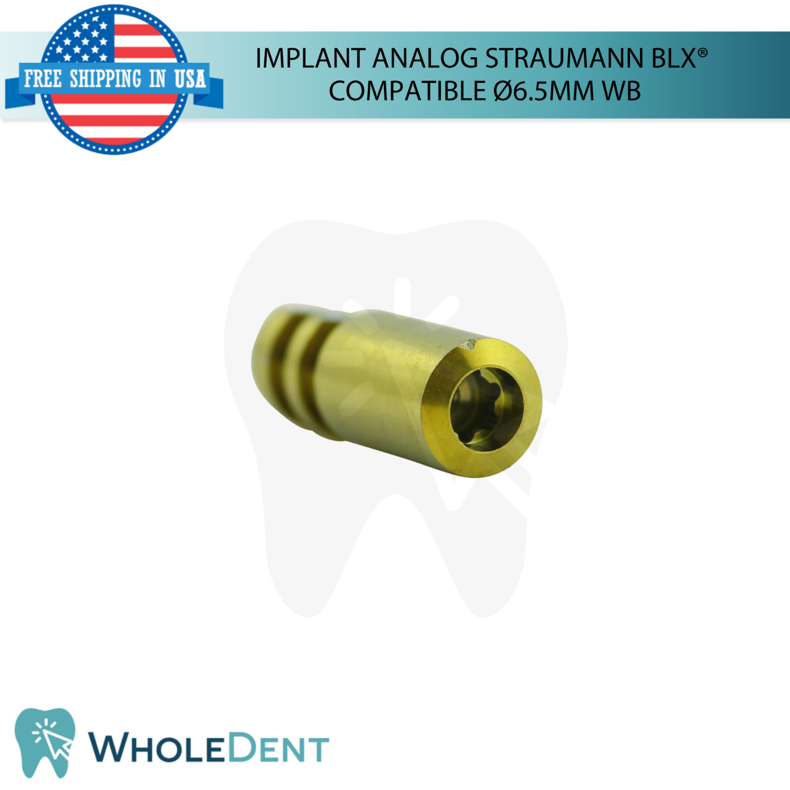 Dental Fixture Analog Wide Base Straumann BLX® Compatible Ø6.5mm Lab