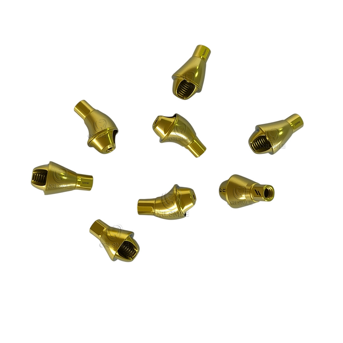 5 pcs 17 degree Multi unit Angled abutment fit to Straumann ITI platform RC/NC