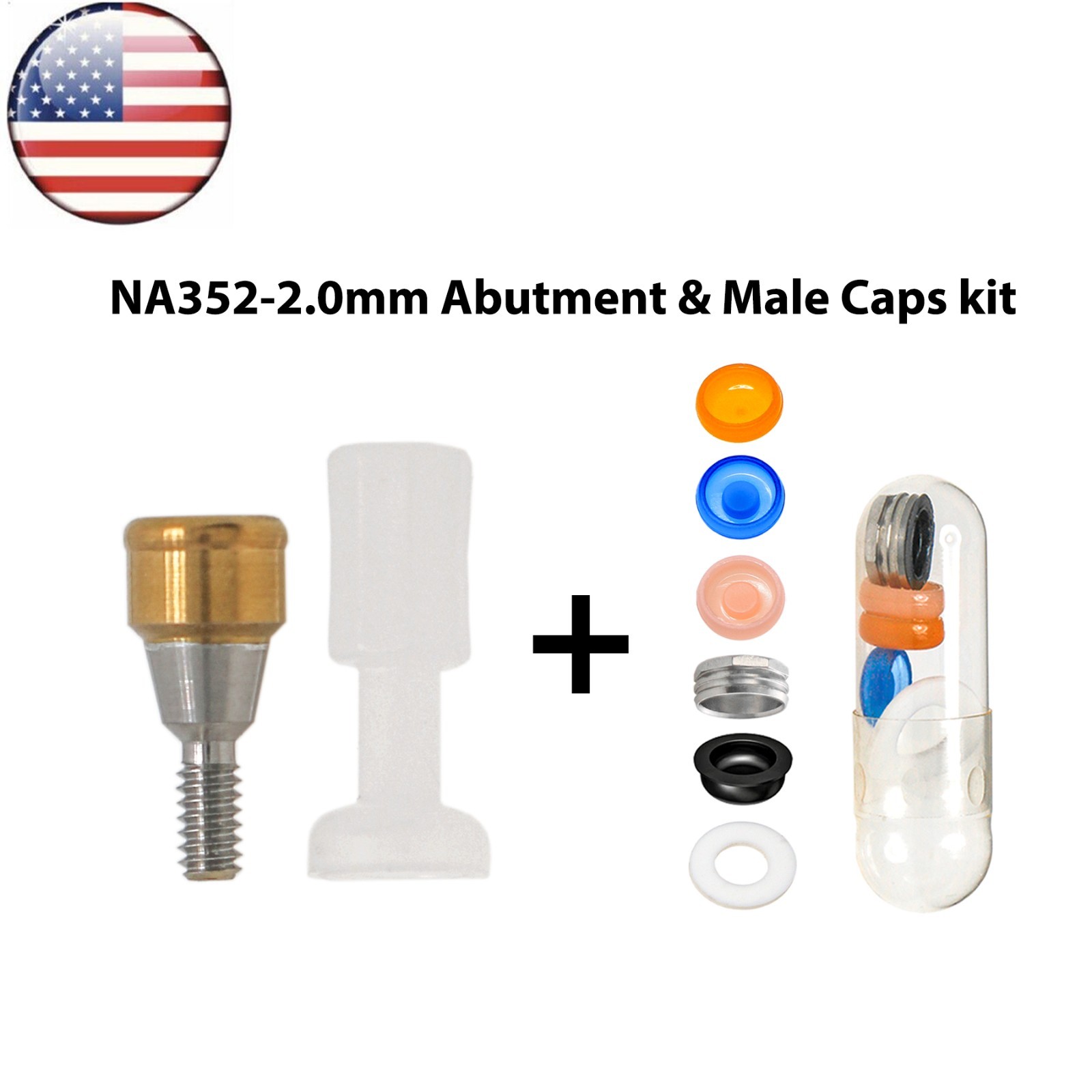 US Dental Locator Tapered Abutment NP Fits Nobel Biocare Active Dia ∅3.5mm