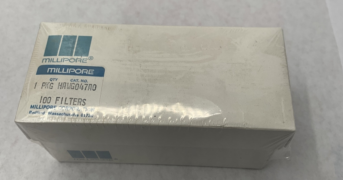 MILLIPORE hawg047A0 100 Filters AO Pak Filters 0.45µm 50mm white FREE SHIPPING
