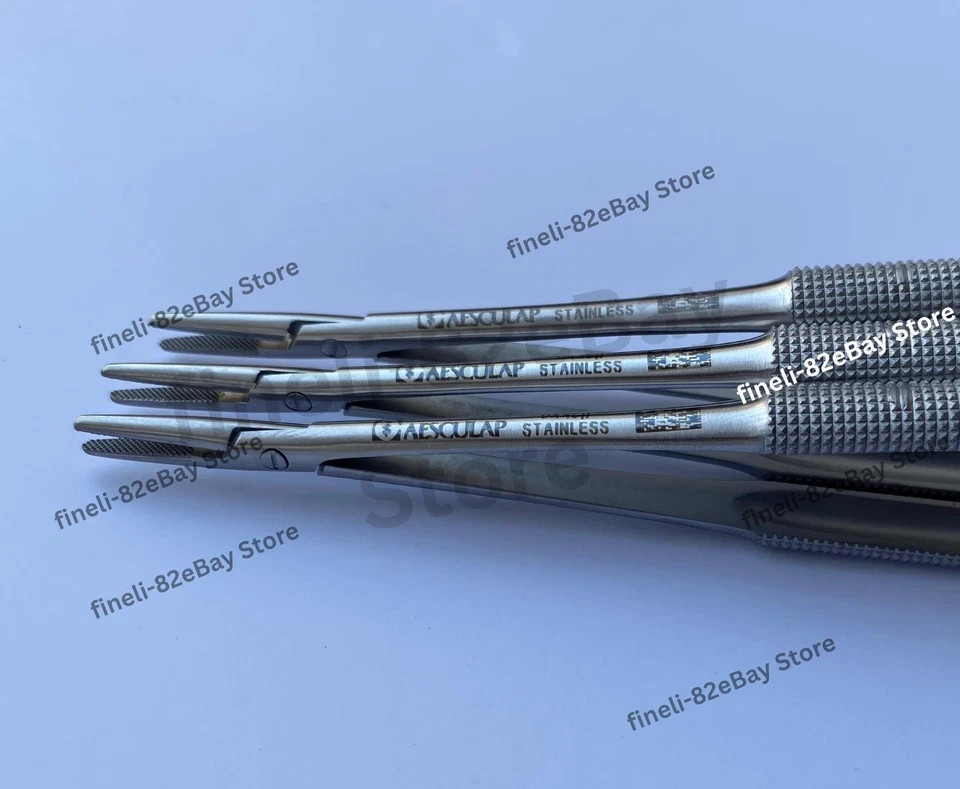Aesculap Castroviejo Needle Holder FM388R TC Straight 7″ Lot of 3x