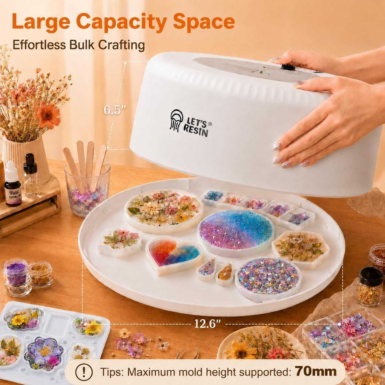Efficient Resin Curing Device – Auto Dryer, Large Tray