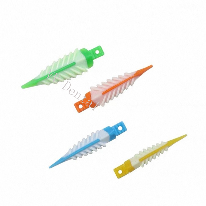 40pcs Single Dental Interdental Composite Contoured Wood Wooden Wedges Matrices