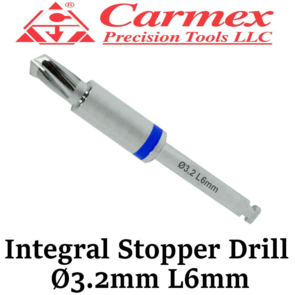 1x Carmex Dental Implant Surgical Integral Stopper Drill Irrigation Ø3.2mm