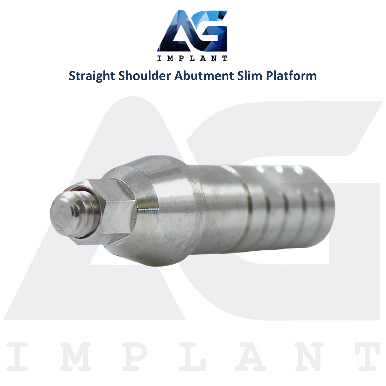 10 Dental Straight Shoulder Prosthetic Ø3mm Slim Platform Int Hex 2.0mm System