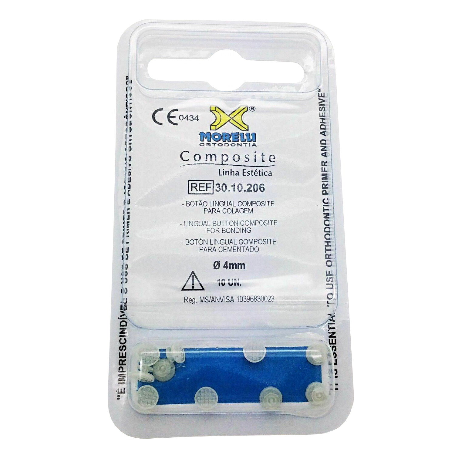 20 Dental Orthodontic Transparent Composite Lingual Anchor Buttons Aesthetic