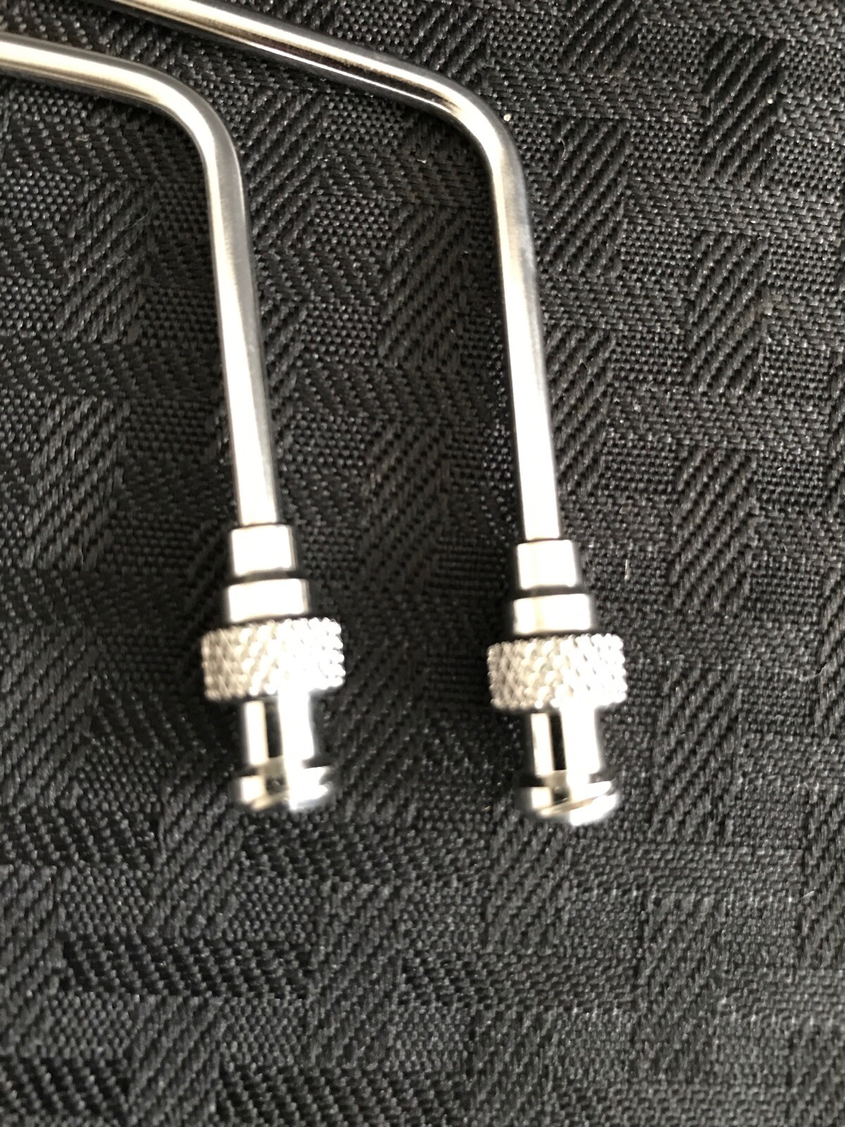 (2) DISSOLUTION Stainless Steel Bent Sampling Cannula w/ Luer Adapter 1/8” 120mm