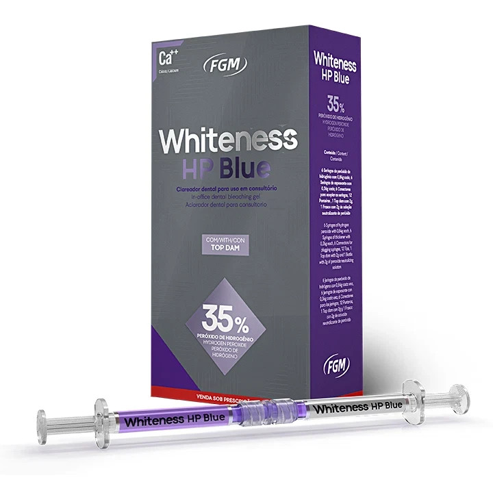 Dental FGM WHITENESS HP BLUE in Office Bleaching Gel Pack 1 Patient Mini Kit
