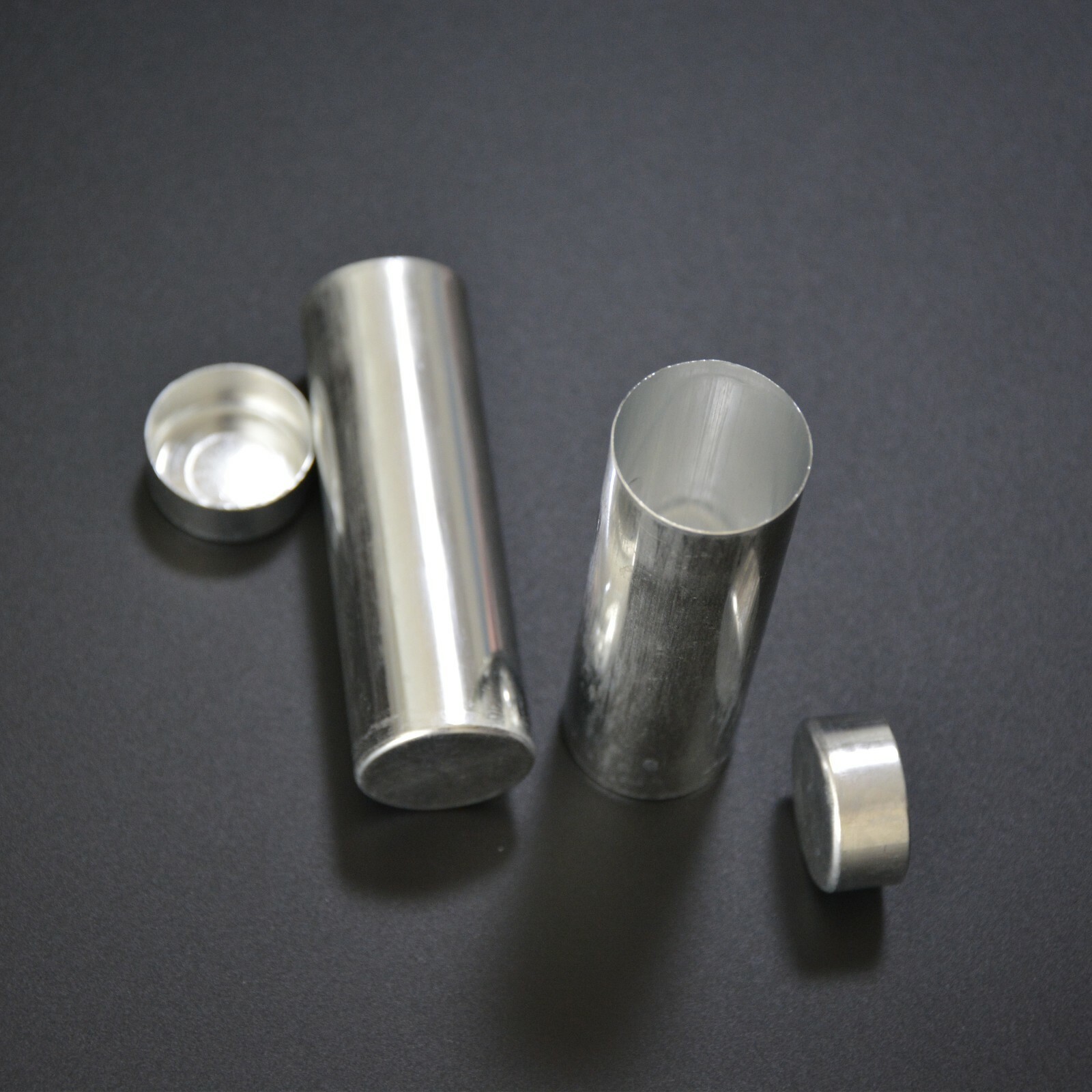 100Pcs 25.5mm Dental Empty Aluminum Tubes Cartridges for Making Flexible Denture
