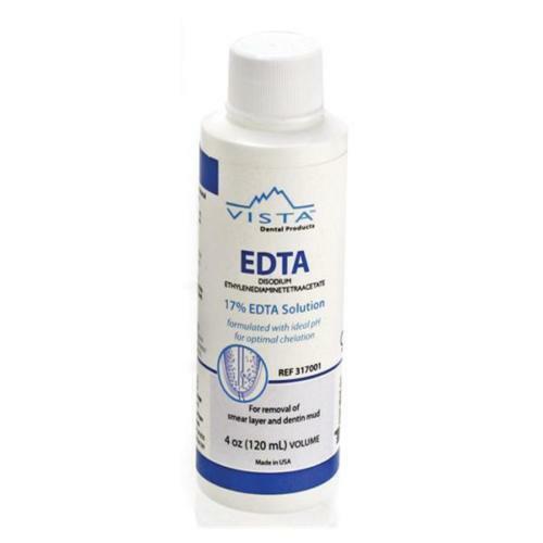 Vista Dental 317001 EDTA Cleanser 17% Aqueous Solution 4 oz 120 mL Bottle