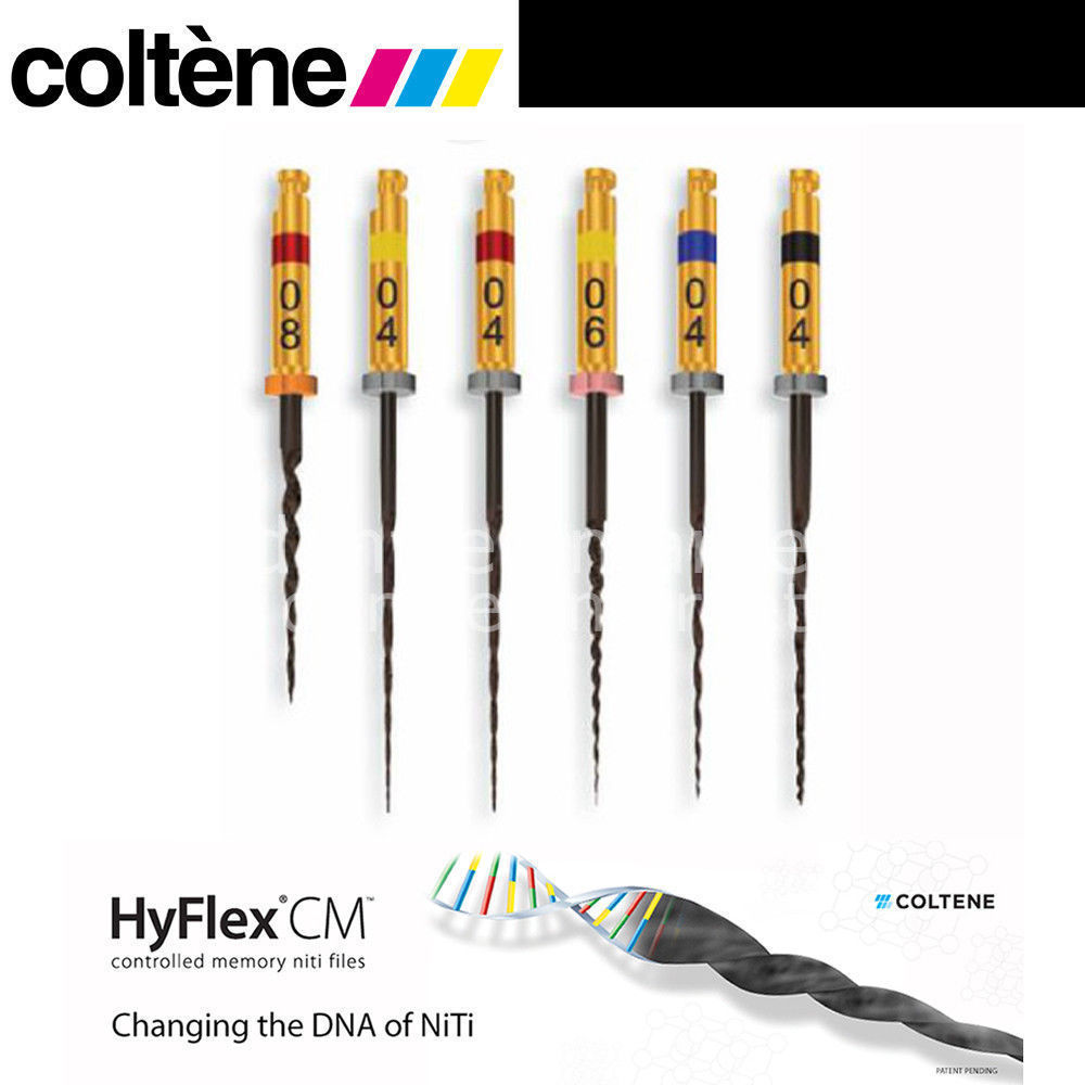 COLTENE HYFLEX CM FILES ROTARY FILE SYSTEM SET OF 6 FILES Dental