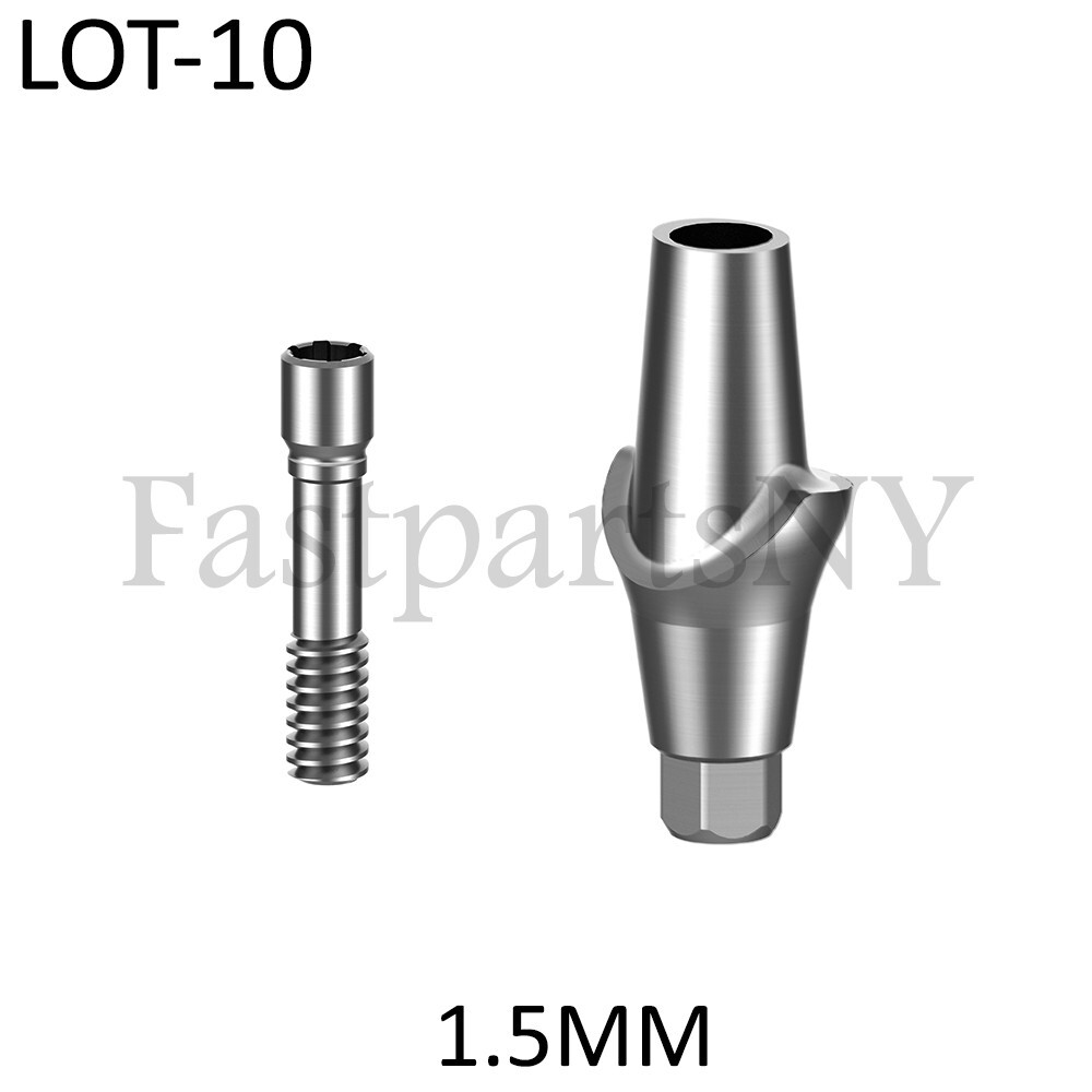 Lot x 10 Straight Abutment Neodent GM compatible replica Grand Morse 1.5 mm