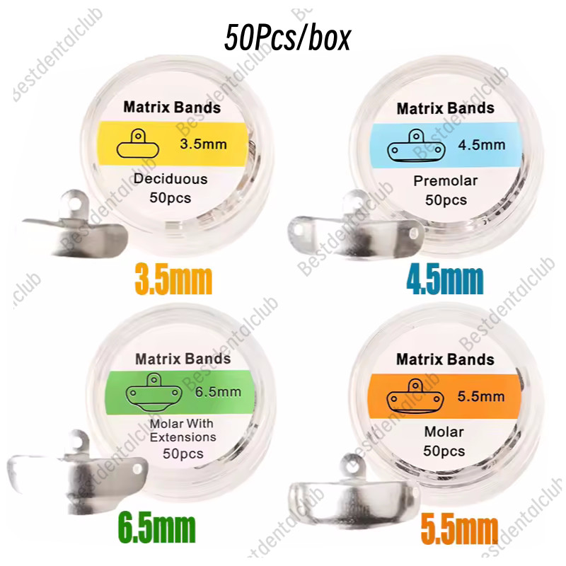 Dental Matrix Bands Ring Sectional Matrice Clamp Wedges Fit Garrison Palodent V3