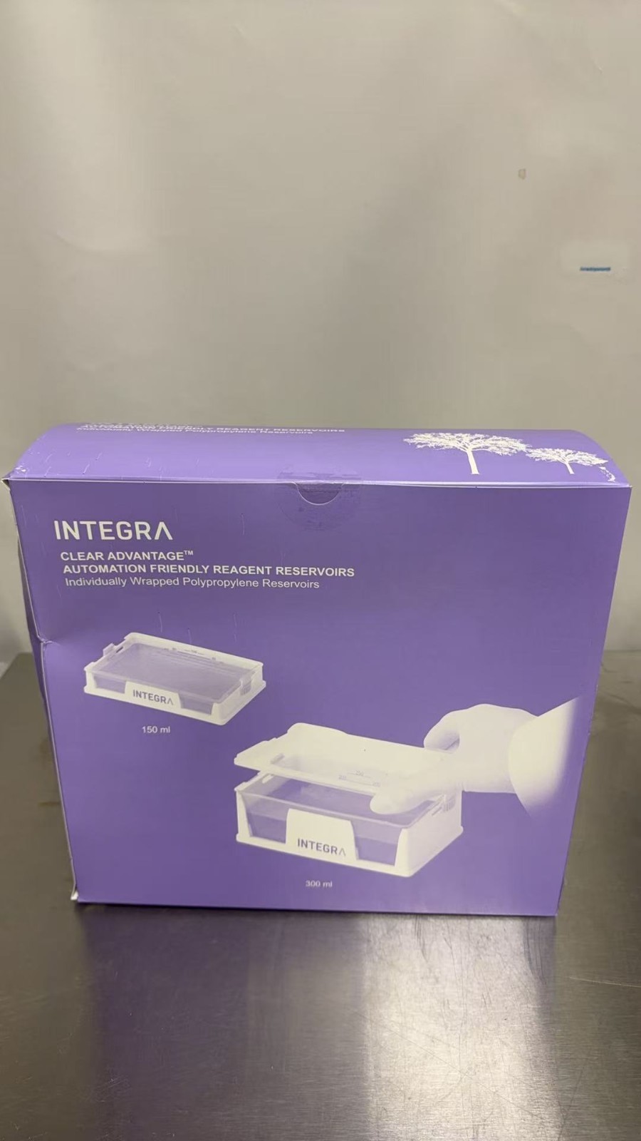 INTEGRA 300mL Polystyrene Reservoirs Individually Wrapped Sterile 6347 (30/cs)