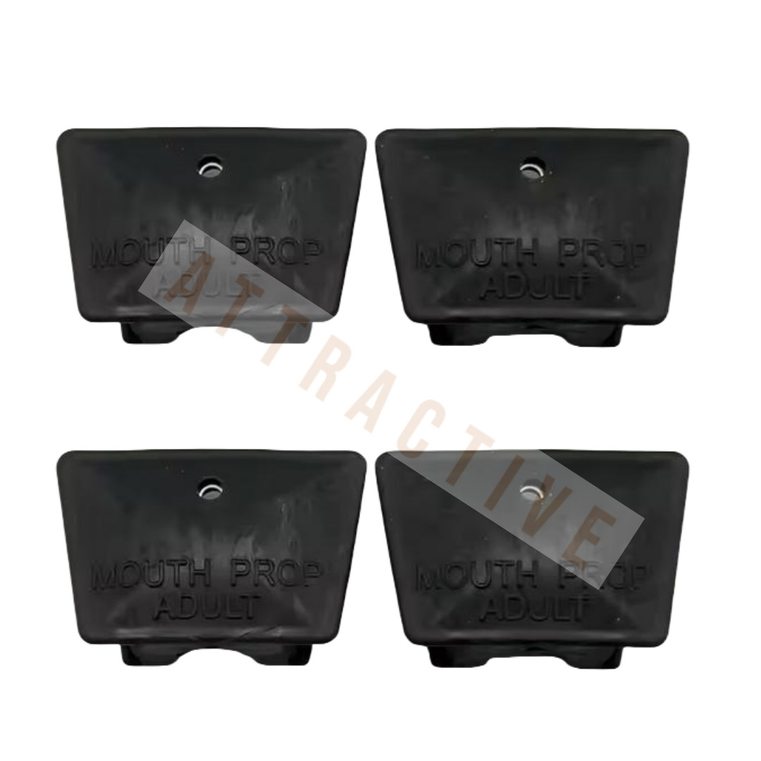 5Pcs Dental Black Mouth Prop Bite Block Adult-Large Latex Free Strong Vision