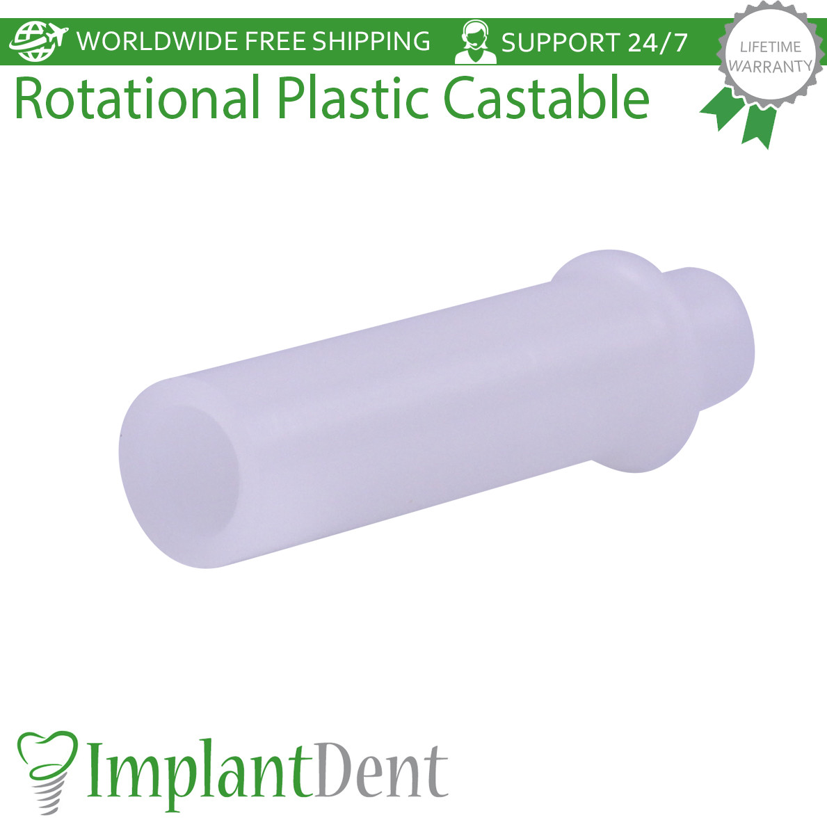 5x Dental Rotational Castable Prosthetic Int Hex 2.42mm Dentistry Lab