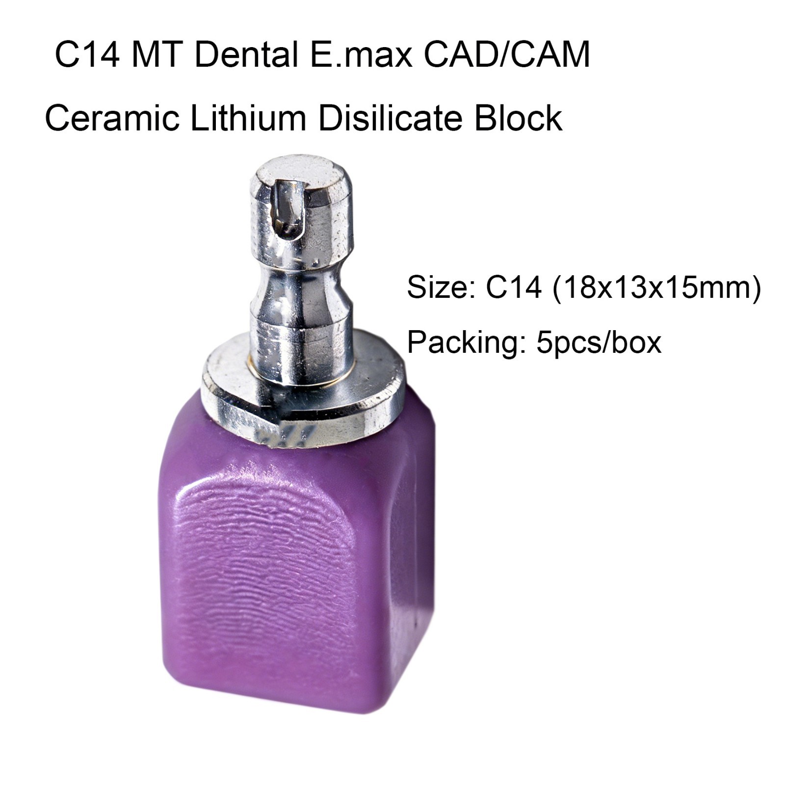 Dental Emax Ceramic Block C14 MT Lithium Disilicate CAD/CAM CEREC Block 5Pcs/box