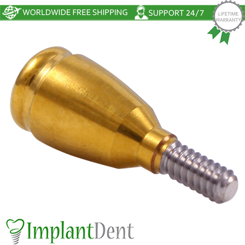 5x Dental Straight Lokator Attachment Slim Platform Int Hex 2.0mm Dentistry Tool