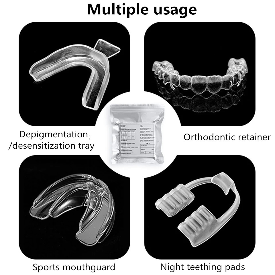 Dental Lab Splint Thermoforming Material Orthodontic Retainer Sheets Hard 0.8mm