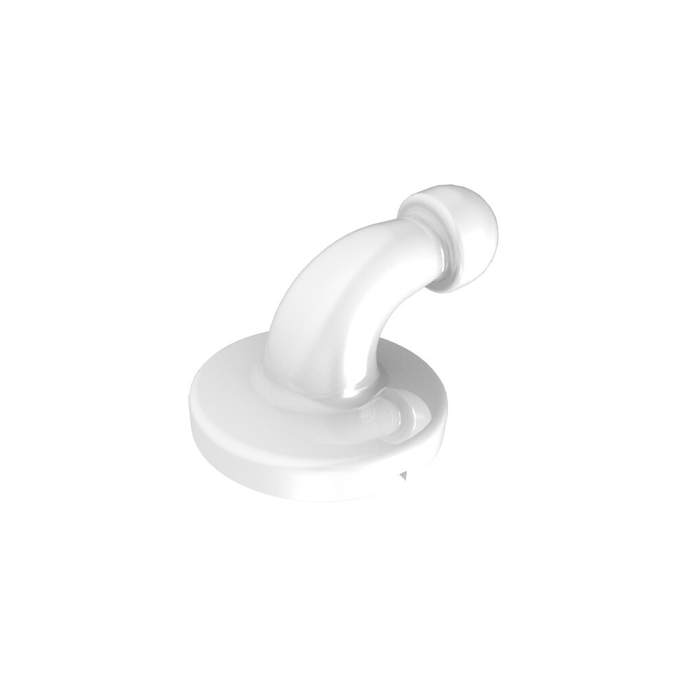 J&J Ortho™ Orthodontic White Ceramic Bondable Button with Hook (10/pk)