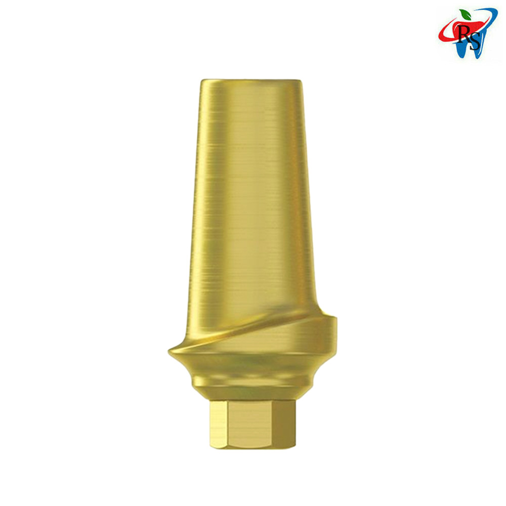 5x Dental Imp lant Straight Concave Anatomic Abut ment Inter Hex 2.42mm Titanium