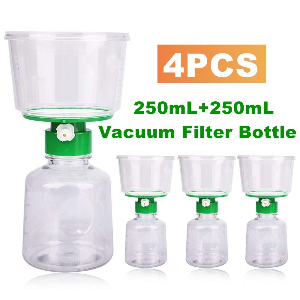 250mL Bottle Top Vacuum Filter Units 0.22um Pore Size PES Membrane