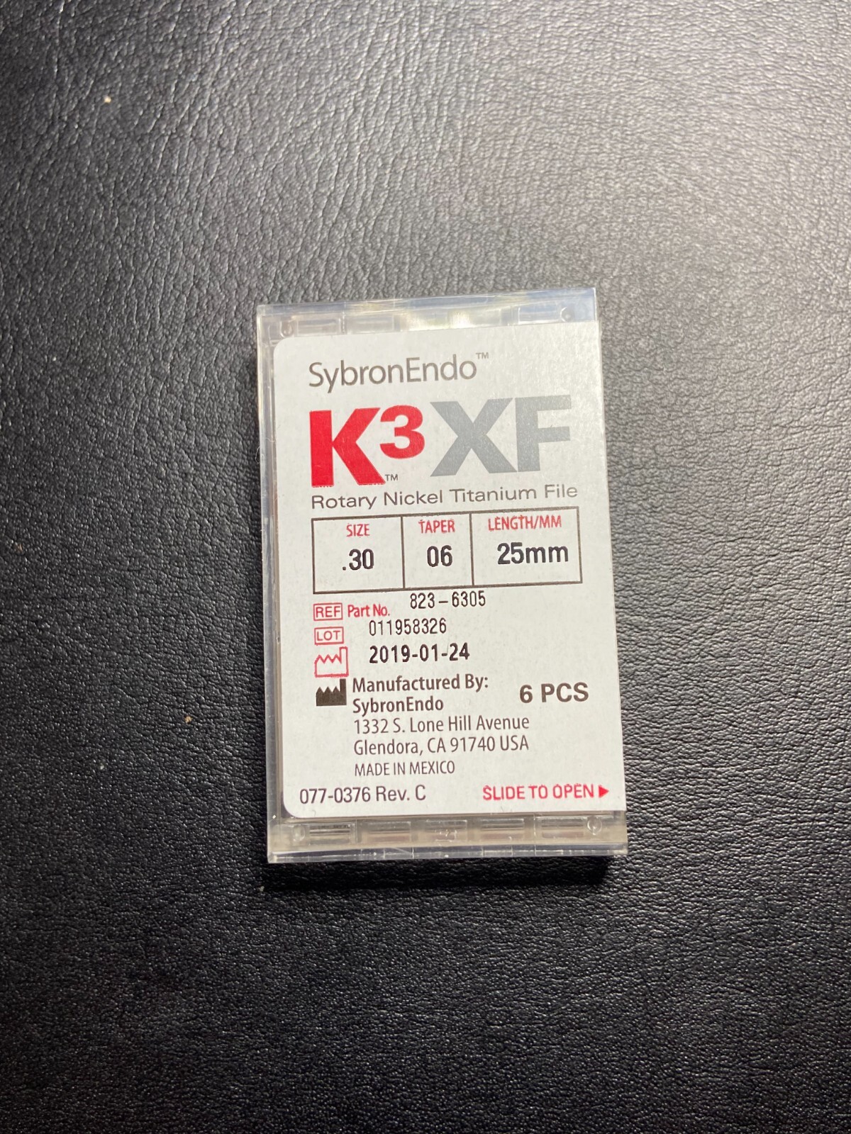 SybronEndo K3 XF, Taper 06, Rotary Nickel Titanium Files (6pcs pack)