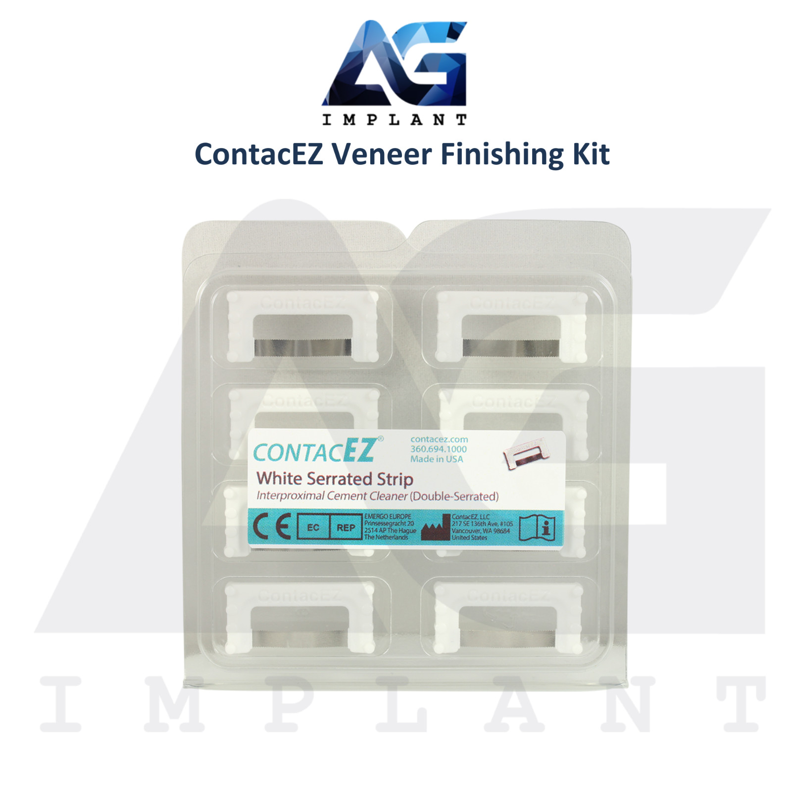 ContacEZ Veneer Finishing Kit 32pcs Diamond Coating Dental Orthodontic Strips