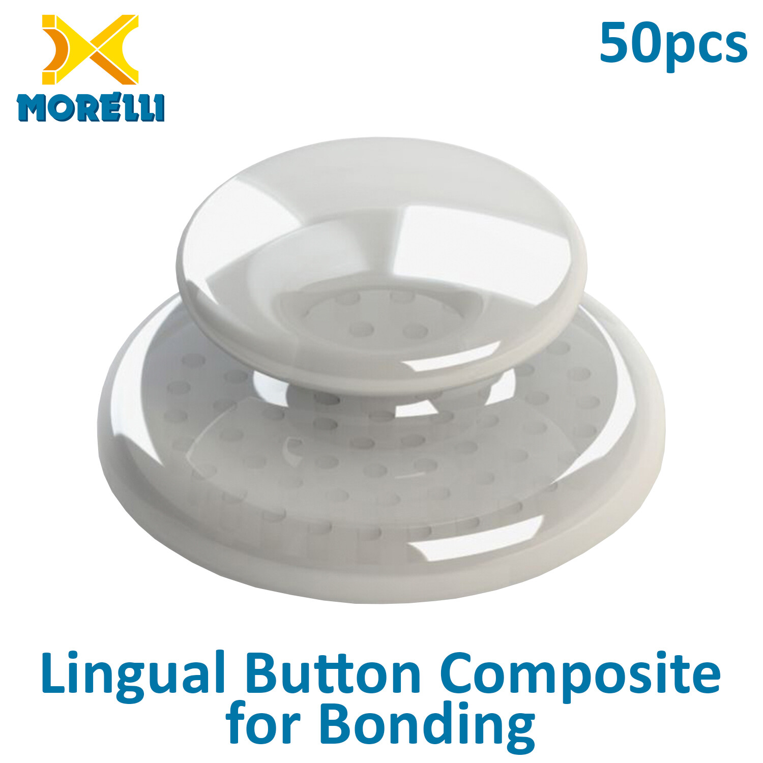 50 Dental Orthodontic Transparent Composite Lingual Anchor Buttons Aesthetic